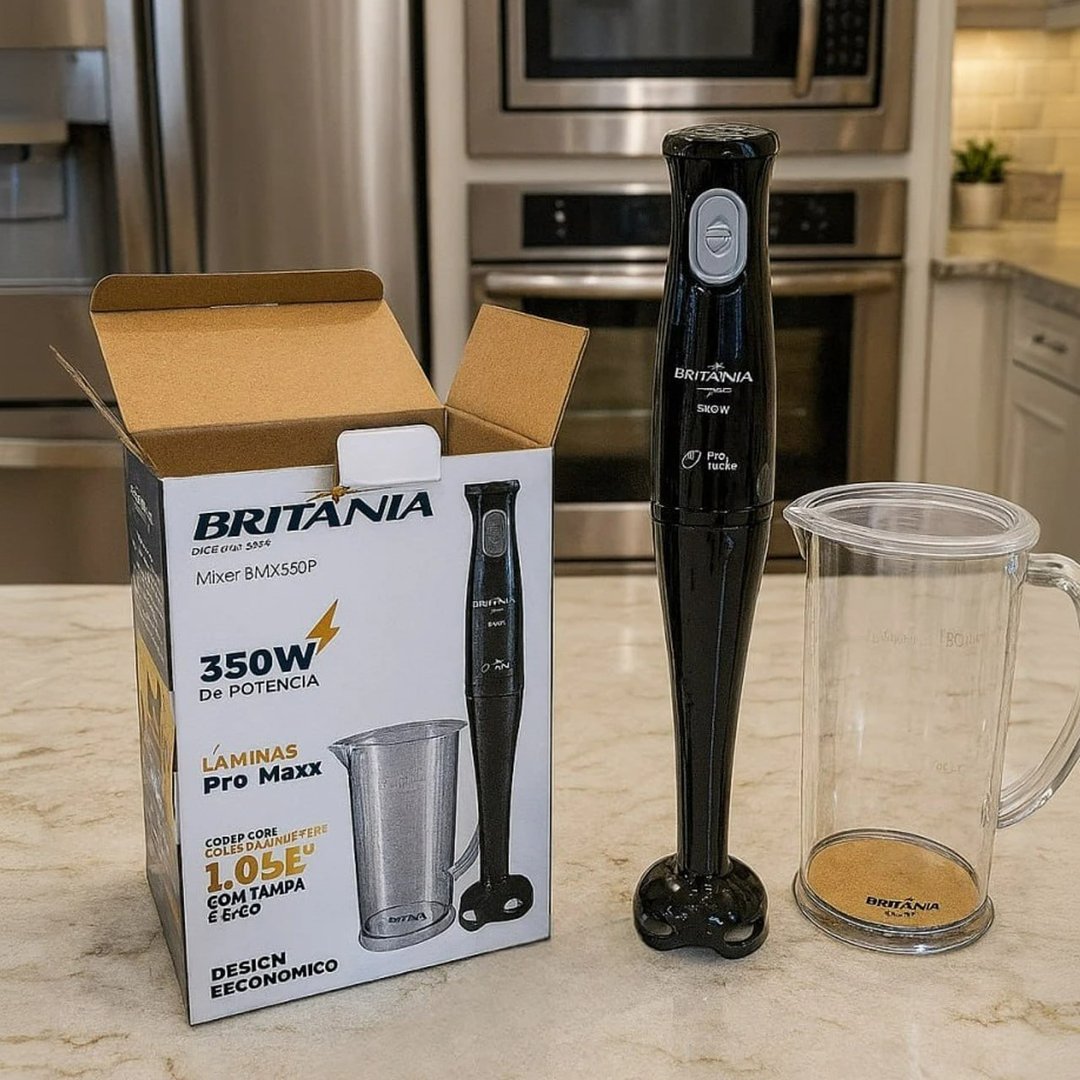Mixer Bmx350p 350w Lâminas Pro Maxx Britânia