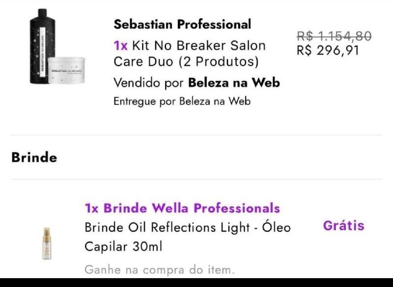Kit Sebastian Professional No Breaker Salon Care Duo (2 Produtos)