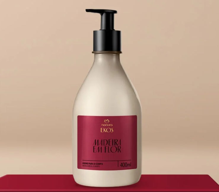 Creme Desodorante Hidratante para o Corpo Ekos Madeira em Flor 400 ml