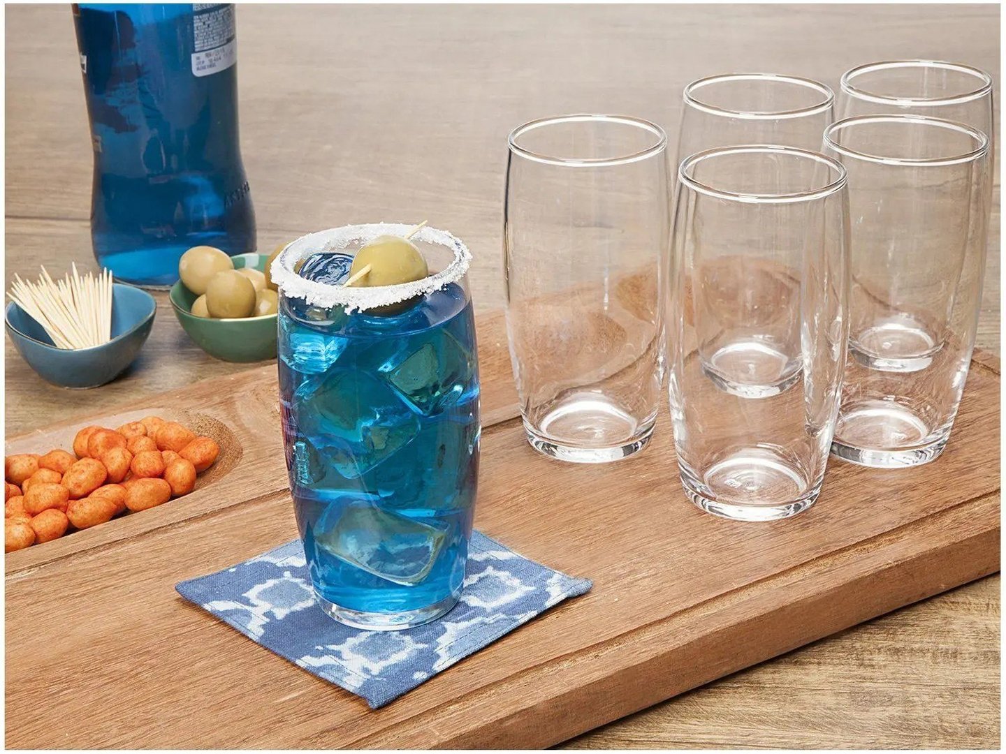 Jogo de Copos de Vidro 300ml 6 Peças Nadir - Oca Long Drink