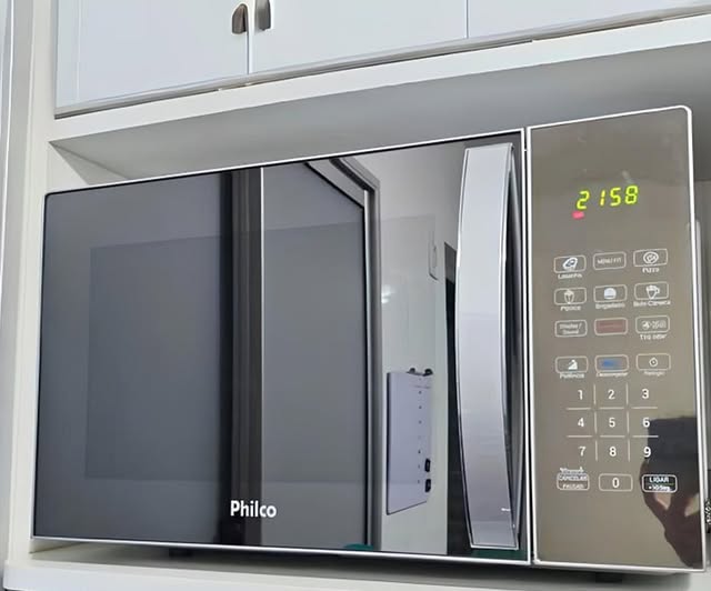 🤓Micro-ondas 33l Philco Teclas Fáceis Limpa Fácil 1400w Pm36 127V