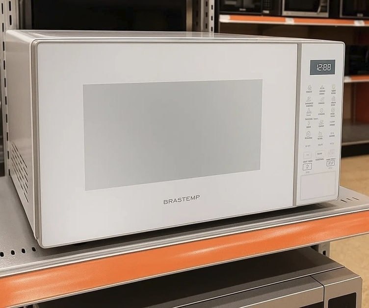 Micro-ondas Brastemp 32L Branco com Menu Gourmet - BMS46AB