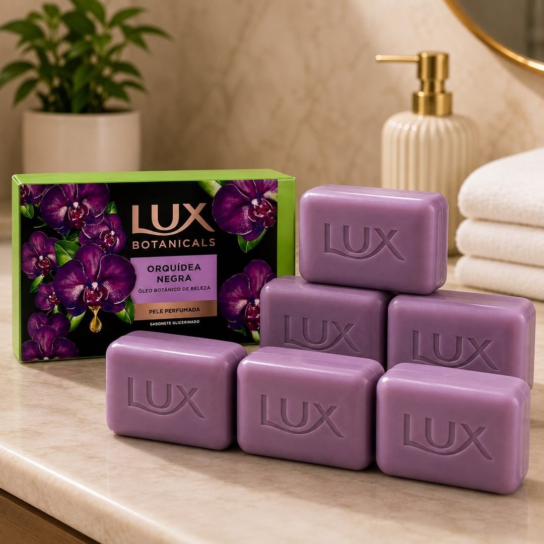 Lux Pack Sabonete em Barra Botanicals Orquídea Negra 6 Unidades de 85g