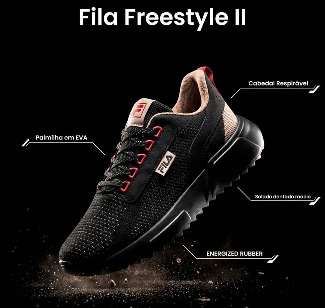 Tênis Fila Freestyle 2 Masculino Esportivo Leve Confortável
