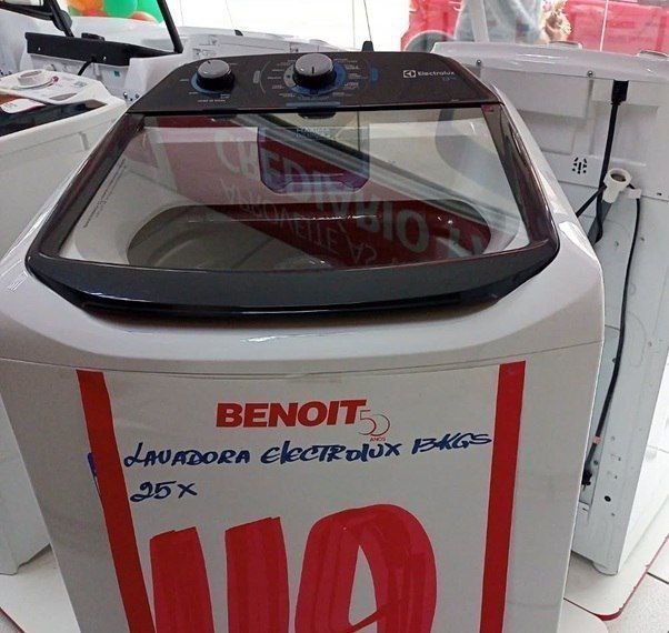 Lavadora Electrolux Efficient 13kg Cesto Inox 10 Programas Branca - 110v
