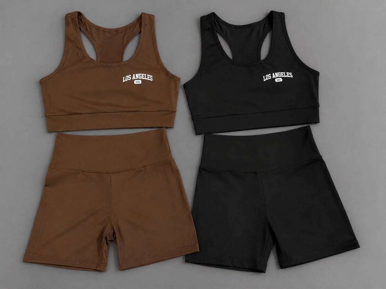 Kit 2 Conjunto Top E Shorts Academia Los Angeles