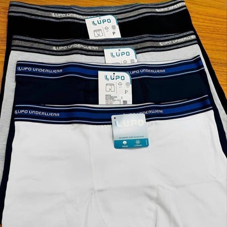 Kit 4 Cuecas Boxer Lupo Algodão Confortável Box Original