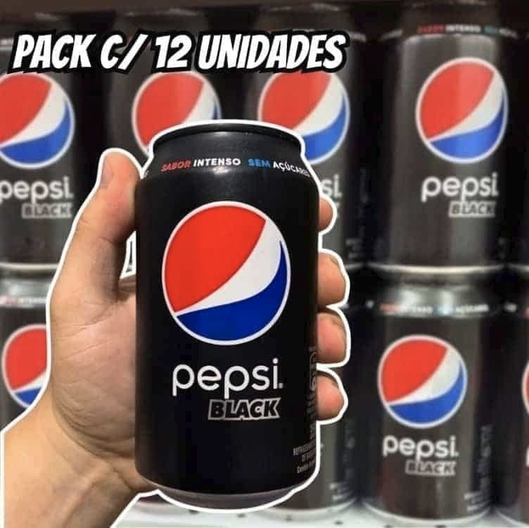 Refrigerante Pepsi Zero BLACK, Lata 350Ml Pack (12 Unidades)