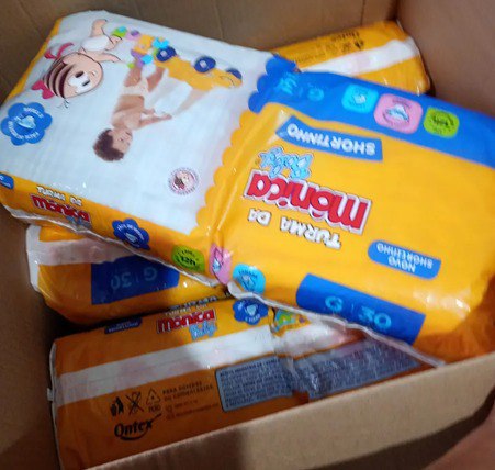 Pack Fralda Turma da Mônica Baby Shortinho Jumbo Tam. M - 136 Unidades