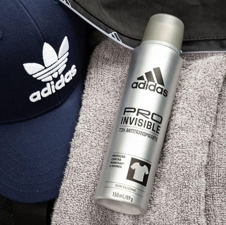 Adidas Pro Invisible - Desodorante Masculino, 150Ml, 1 Unidade