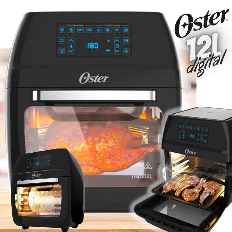 Fritadeira Oven Fryer 12L Oster 3 em 1