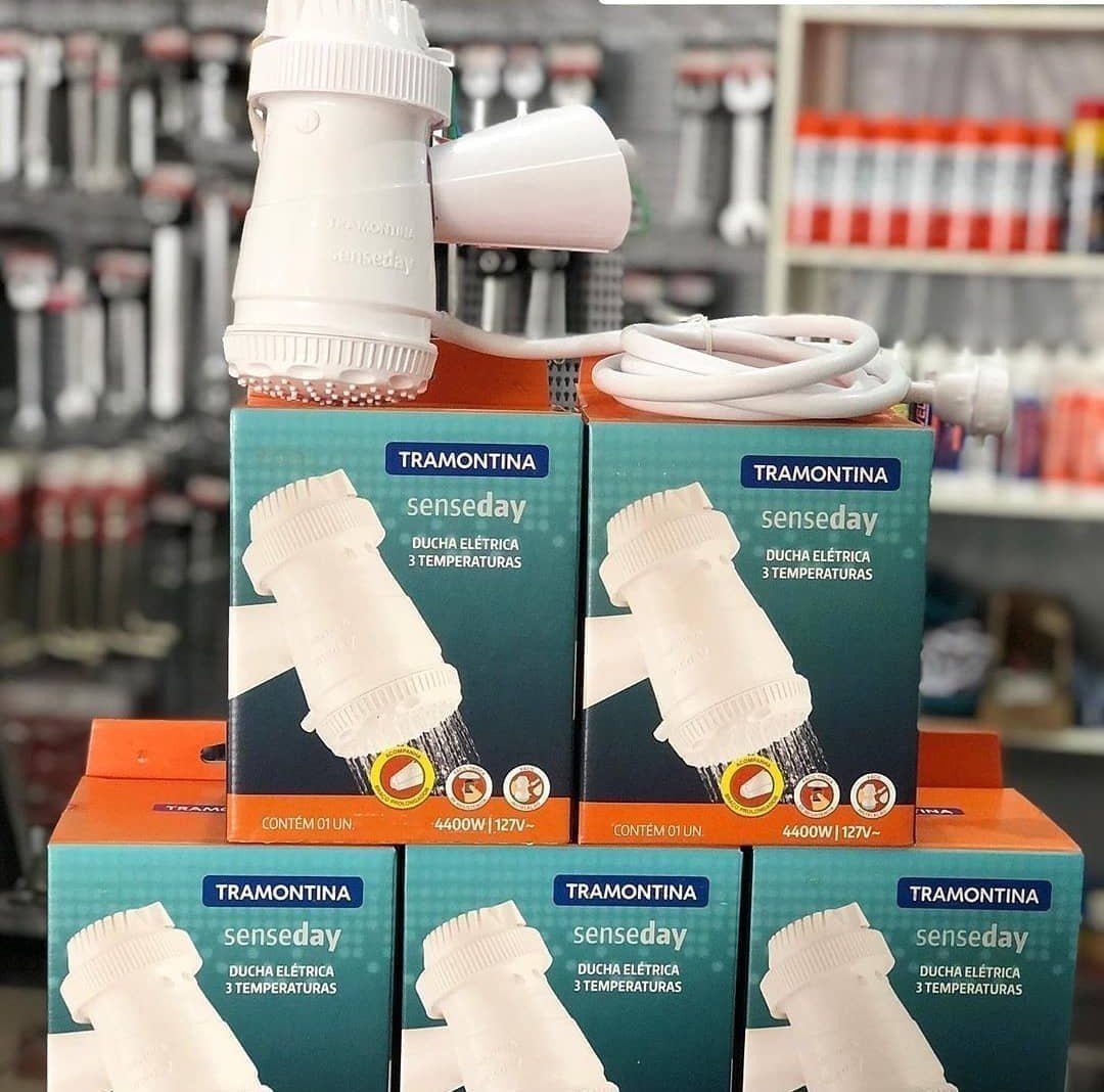 Tramontina Ducha Elétrica 3 Temperaturas 4400 W 127 V Chuveiro Branco