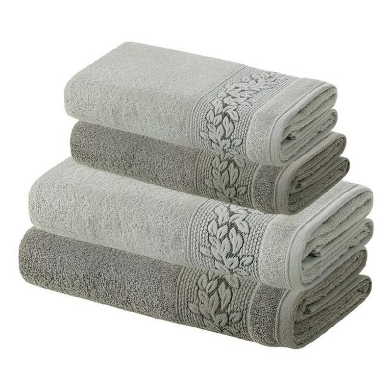 Jogo De Toalhas 4 Pçs Fio Cardado 100% ALG Provence Karsten