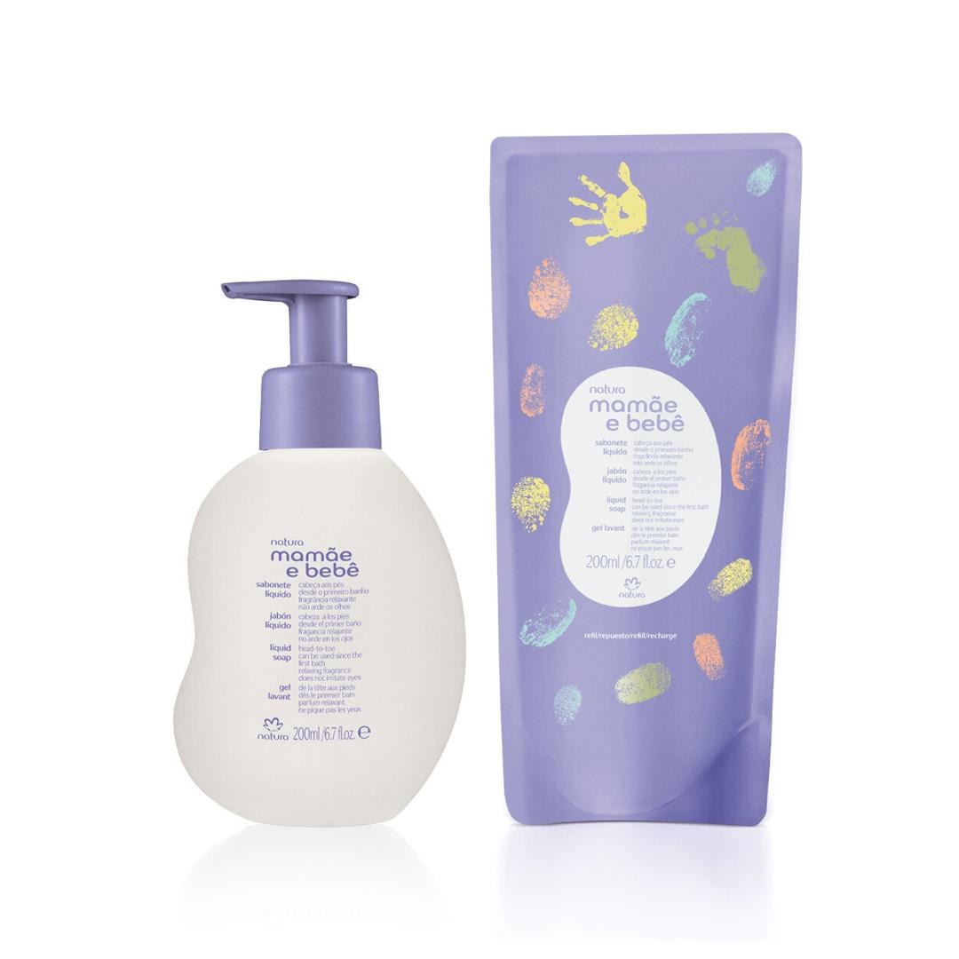 Kit Sabonete Líquido Relaxante Mamãe e Bebê com Refil (2 produtos)