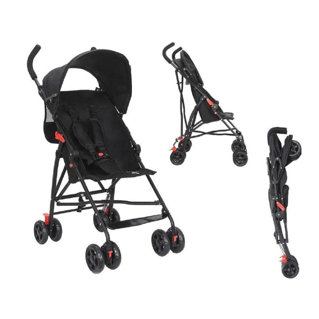 Maxi Baby Carrinho de Bebê Passeio Guarda Chuva MOVEE (Preto)