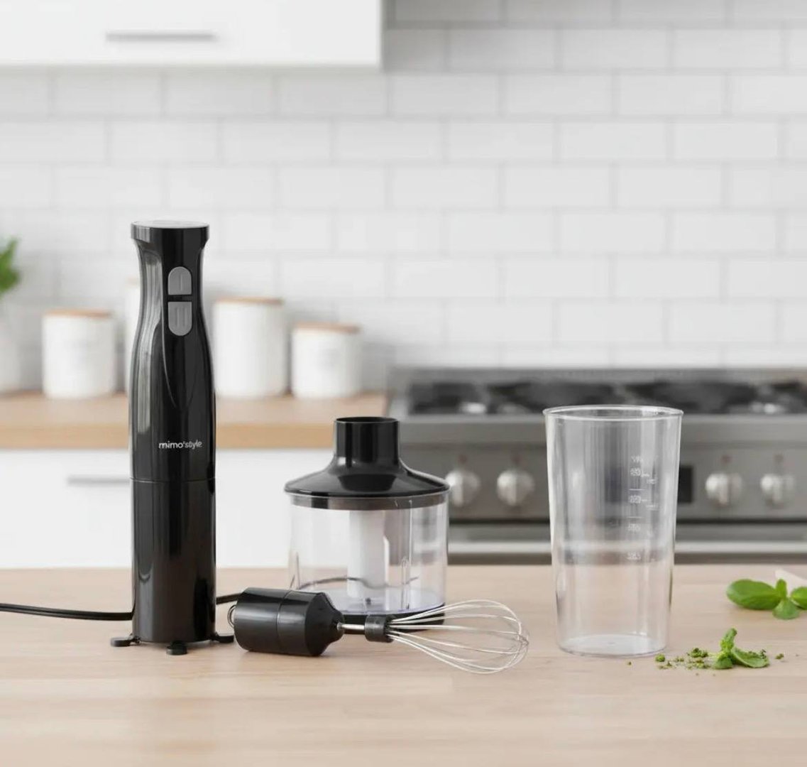 Mixer E Processador 3 Em 1 500w 4 Peças Smart Plus Preto - 220v