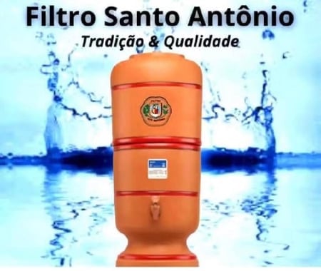 Filtro de Barro 6 L com Bóia e vela de carvão Ativado