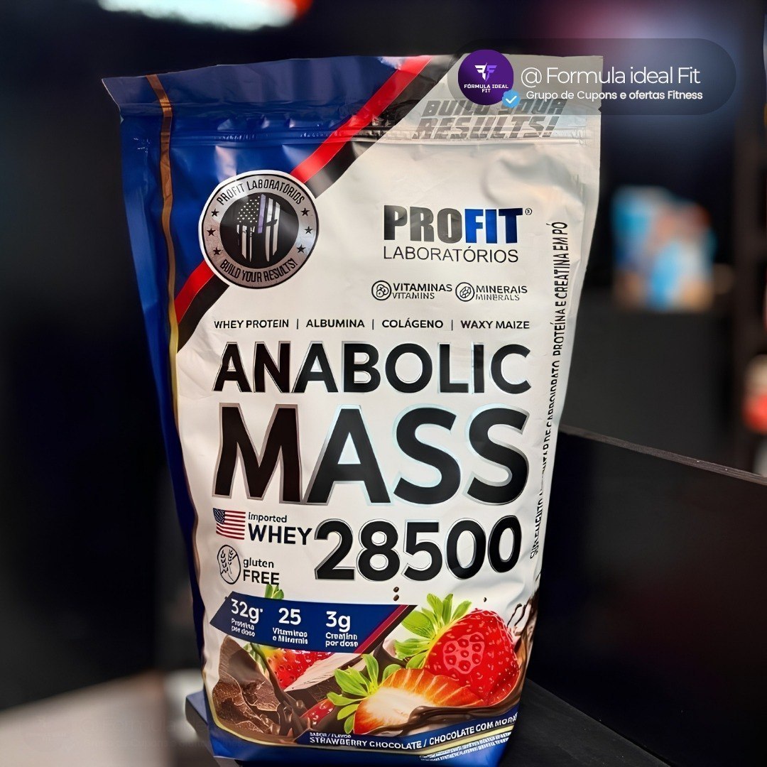 Anabolic Mass 28500 3kg Profit Labs Sabor Chocolate