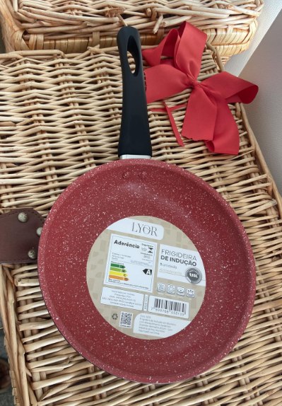 LYOR - Frigideira de Indução em Alumínio com Revestimento Cerâmico Granilite Bege 20cm