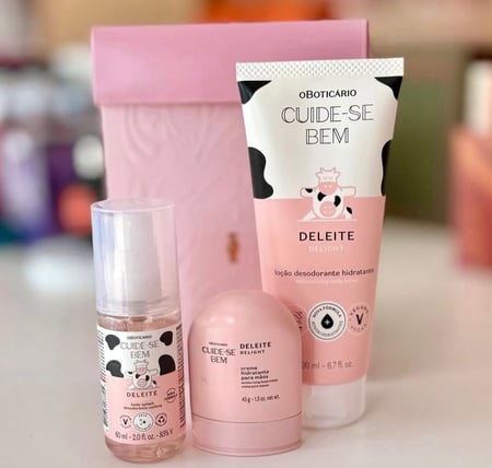 O Boticário Mini Kit Presente Cuide-se Bem Deleite 3 Itens