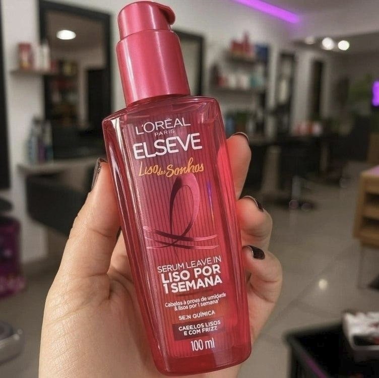 L'Oréal Paris Elseve Sérum Leave-in Liso dos Sonhos com Tecnologia Ativada por Calor, A...