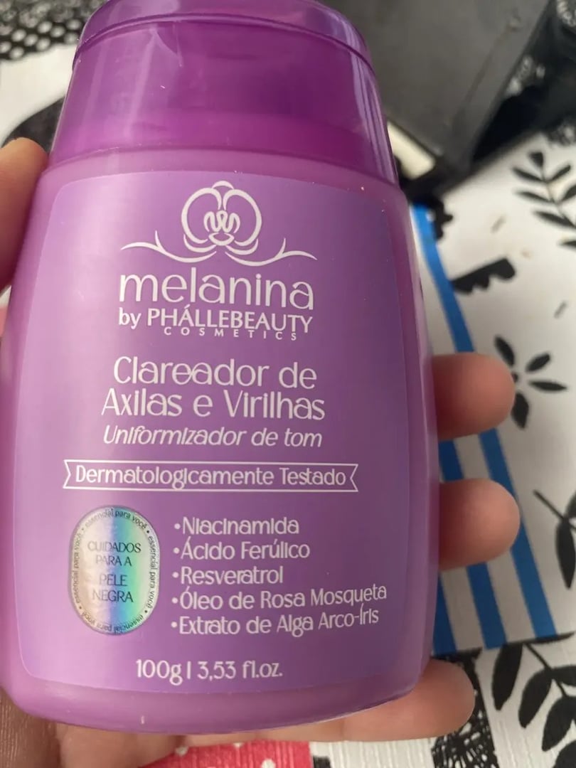 Melanina Clareador Para Axilas E Virilhas Phallebeauty Suave