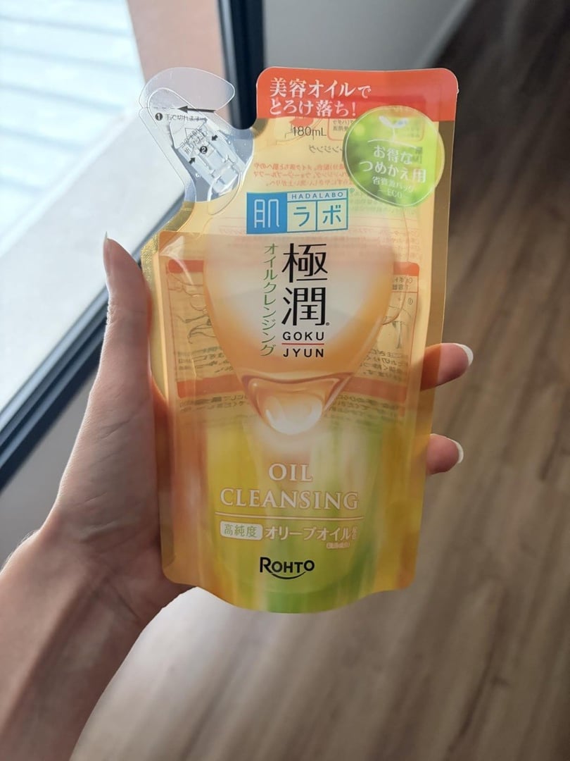 Hada Labo Demaquilante Cleansing Oil Refil - Limpador Facial 180 ml - Remove Maquiagem Resistente à Água - Limpeza Eficaz sem Ressecar