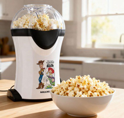 Pipoqueira Elétrica Mallory Toy Story Sem Óleo Copo Medidor para Manteiga - 110v/220v