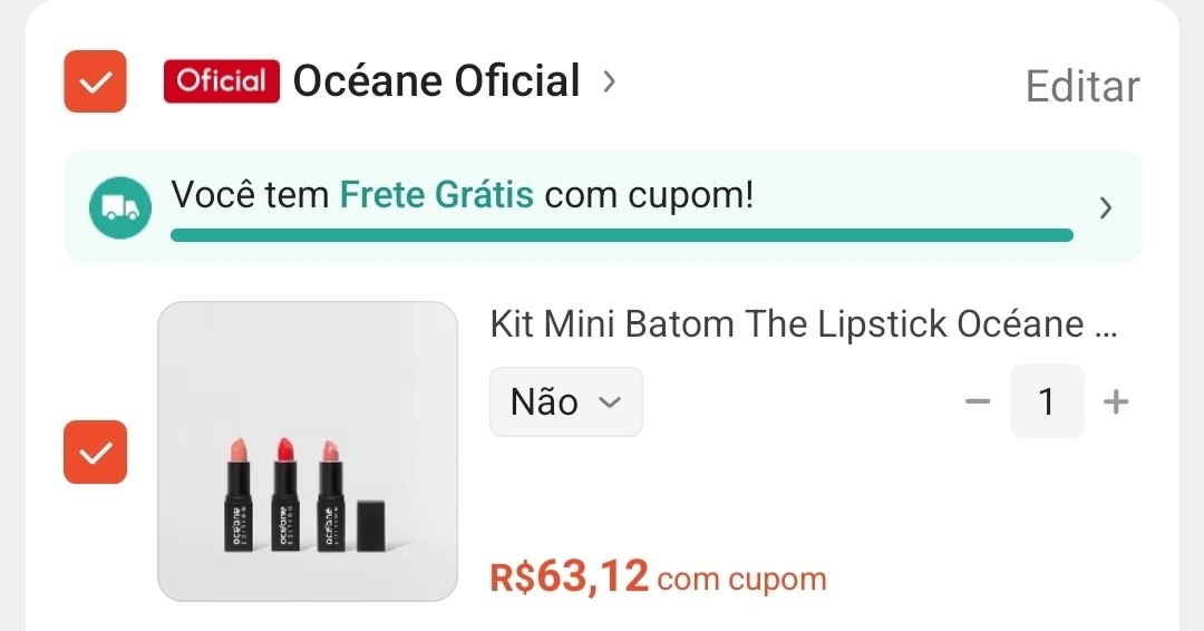 Kit Mini Batom The Lipstick Océane Edition (3 Produtos)