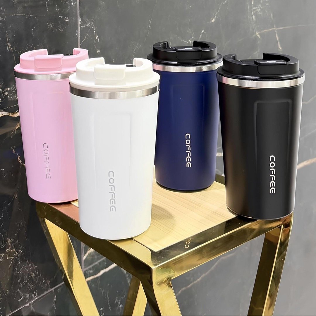 Copo De Café Térmico Anti-vazamento Parede Dupla Inox 500ml