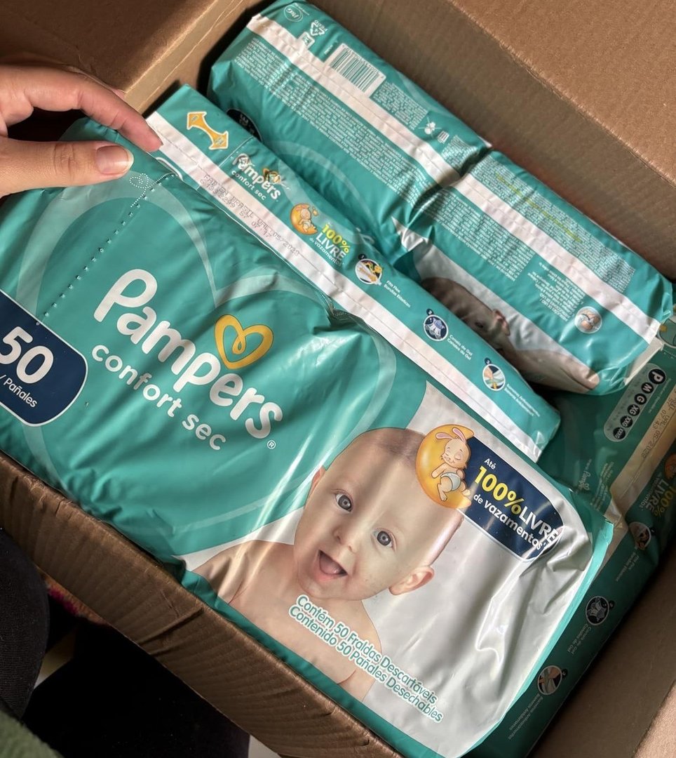 Pacote de Fralda Pampers Confort Sec Tam. P - 50 Unidades
