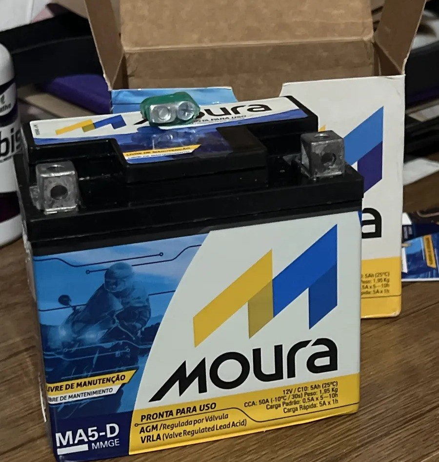 🤓Bateria Moura Titan Fan Biz Bros Fazer 125 150 160 Flex Xre