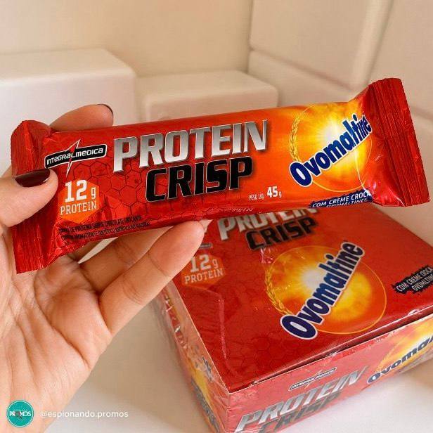 Barra Protein Crisp Ovomaltine 12 Unid Integralmédica