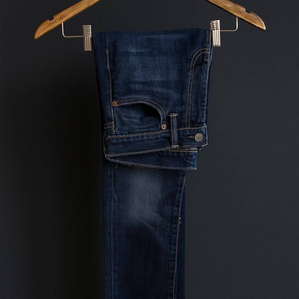 Calça Jeans Masculina Tradicional Corte Reto