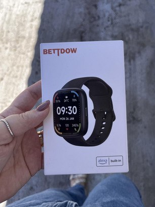 Bettdow SmartWatch, relogio smartwatch com Ecrã tátil e Alexa, à prova d'água IP68, relogi...