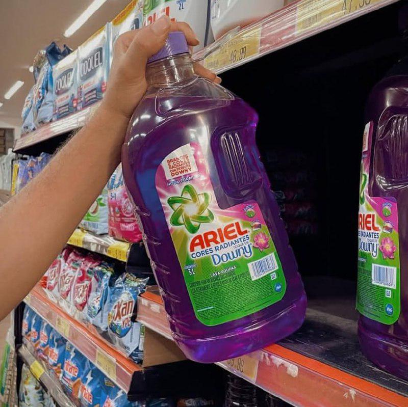 Ariel Sabão Líquido Cores Radiantes Toque de Downy 3L