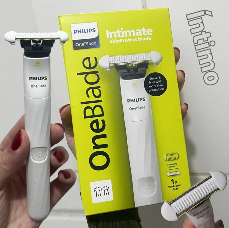 Aparador E Raspador Oneblade Intimate Qp1924/10 Philips