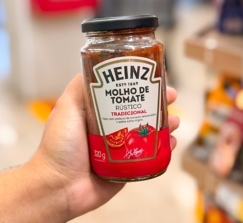 Heinz Molho de Tomate Rústico Tradicional em vidro, 320G