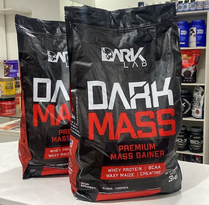 Hipercalórico Dark Mass 3kg Dark Lab Sabor Baunilha