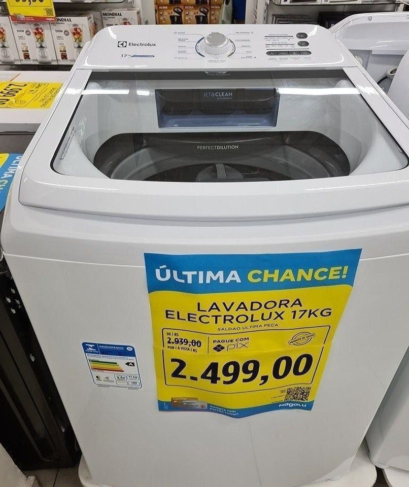 Lavadora Electrolux Essential Care 17kg Cesto Inox 11 Programas (lava edredom Queen) - 110...