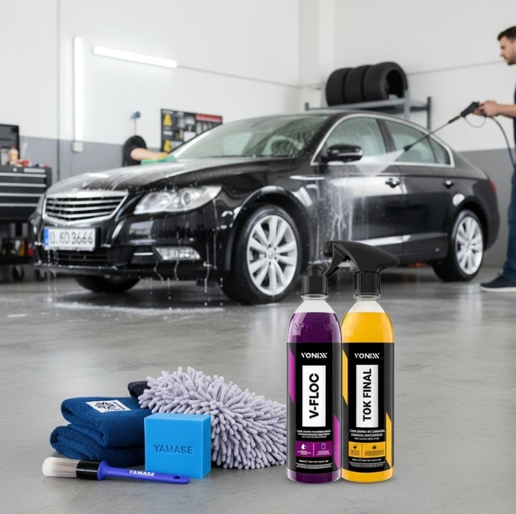 Kit V-Floc Shampoo Neutro Super Concentrado Automotivo + Cera Liquida Protetora Tok Final ...