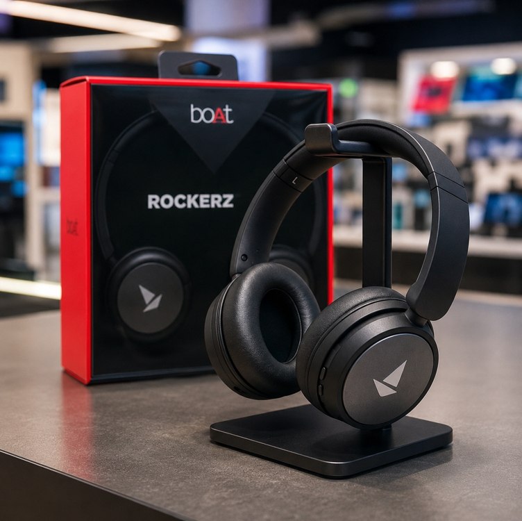 boAt Fone de Ouvido Sem Fio Bluetooth Rockerz 450 Preto