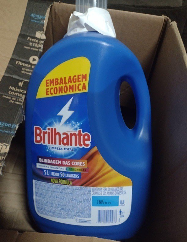 Sabão Liquido Brilhante Limpeza Total - 5 Litros