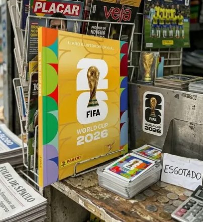 Álbum de Figurinhas Capa Dura Ouro Copa do Mundo FIFA 2026 EUA Panini