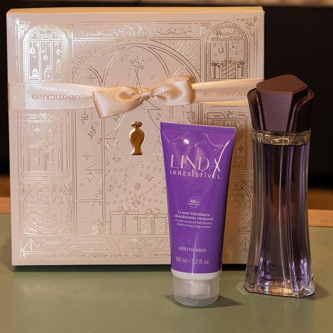 2 Itens O Boticário Linda Irresistível Colônia Perfume Spray Femenino E Crema