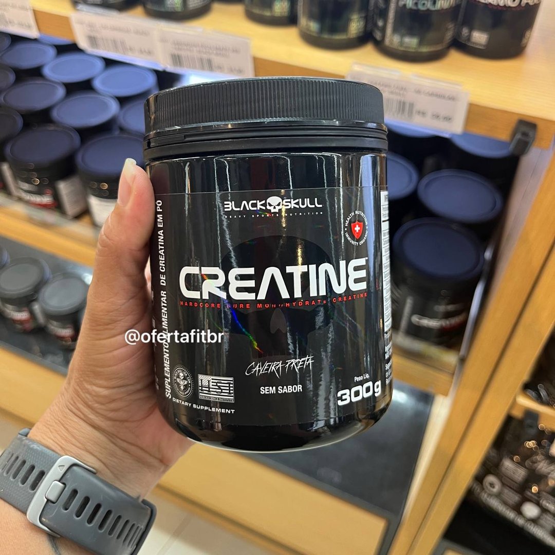 Creatina 300g Pura Black Skull