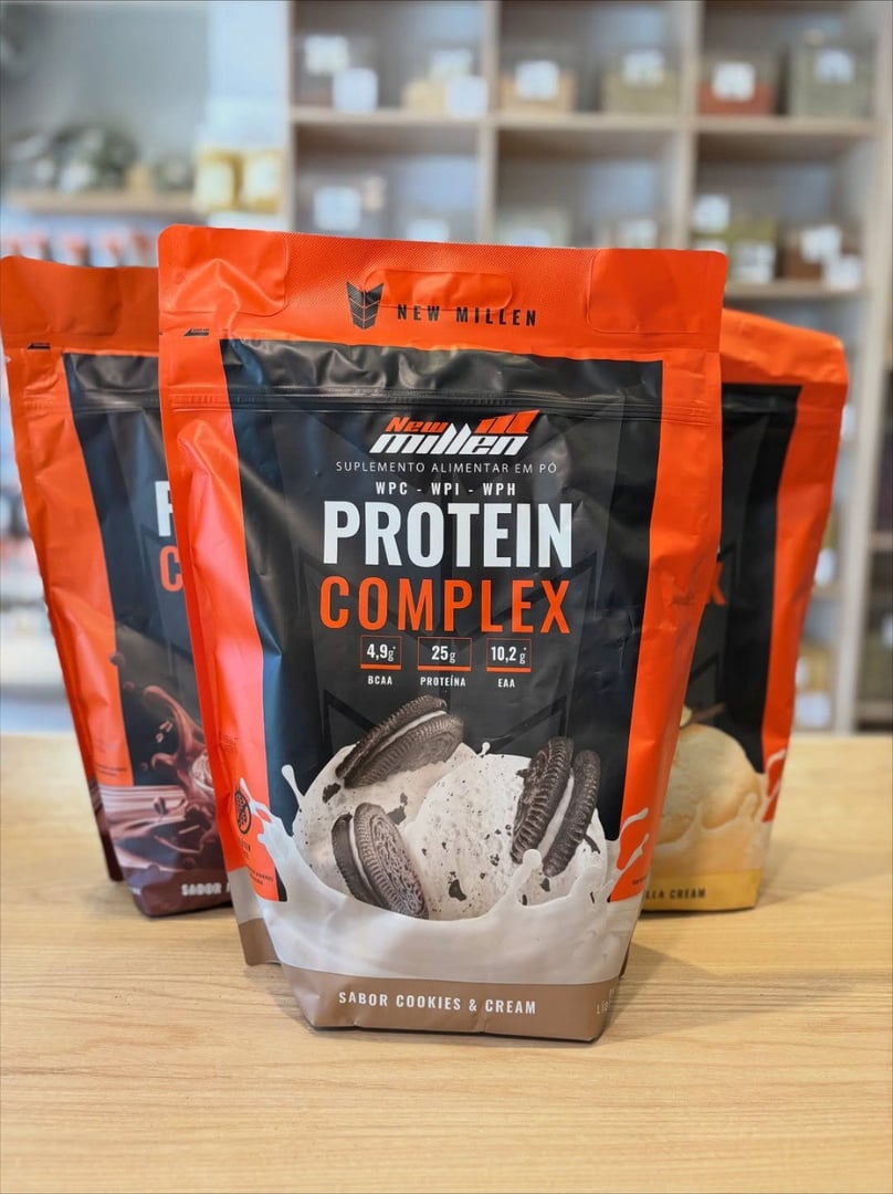 Protein Complex 900g Sabor Cookies New Millen
