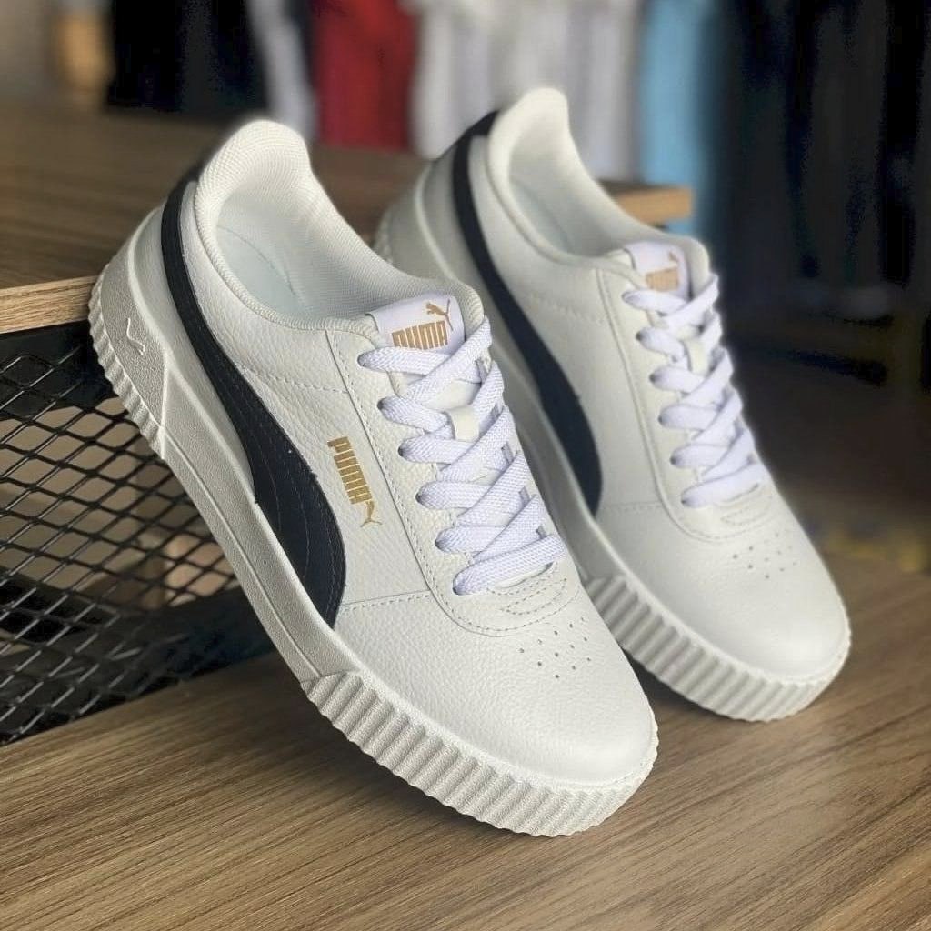 Tênis Carina Feminino Puma Branco E Preto 35 Br