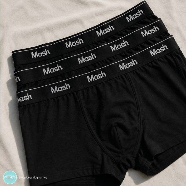Kit 4 Cuecas Boxer Box Mash Algodão Cotton Original