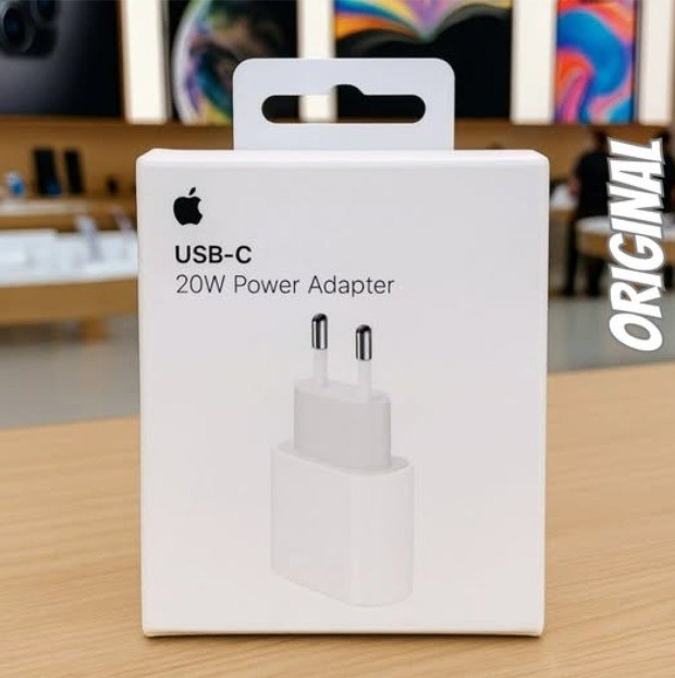 Carregador Adaptador Usb-c De 20w Para iPhone Apple Branco - Distribuidor Autorizado